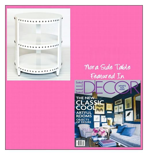 Nora Side Table White Lacquer